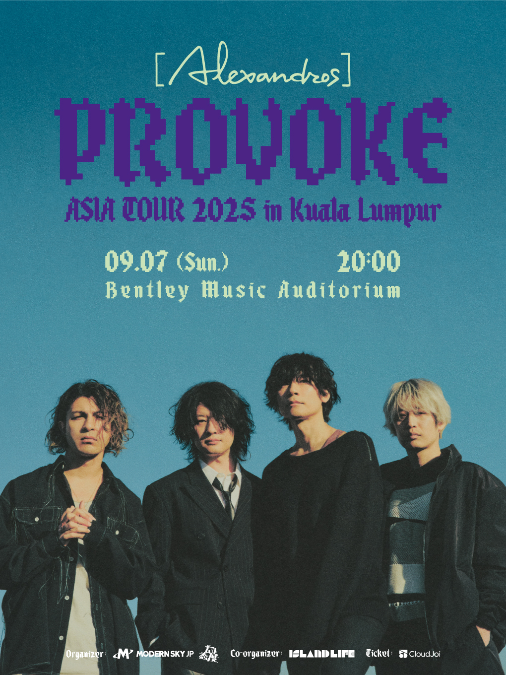 [Alexandros]PROVOKE ASIA TOUR サイン入りポスター Alexandros] PROVOKE ASIA TOUR 2025 - MALAYSIA - CloudJoi