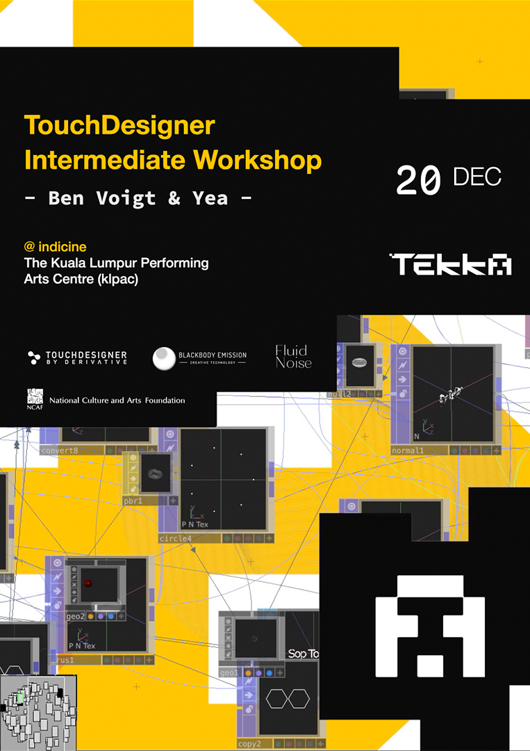 TEKKA: TouchDesigner Intermediate Workshop (FULL) - CloudJoi