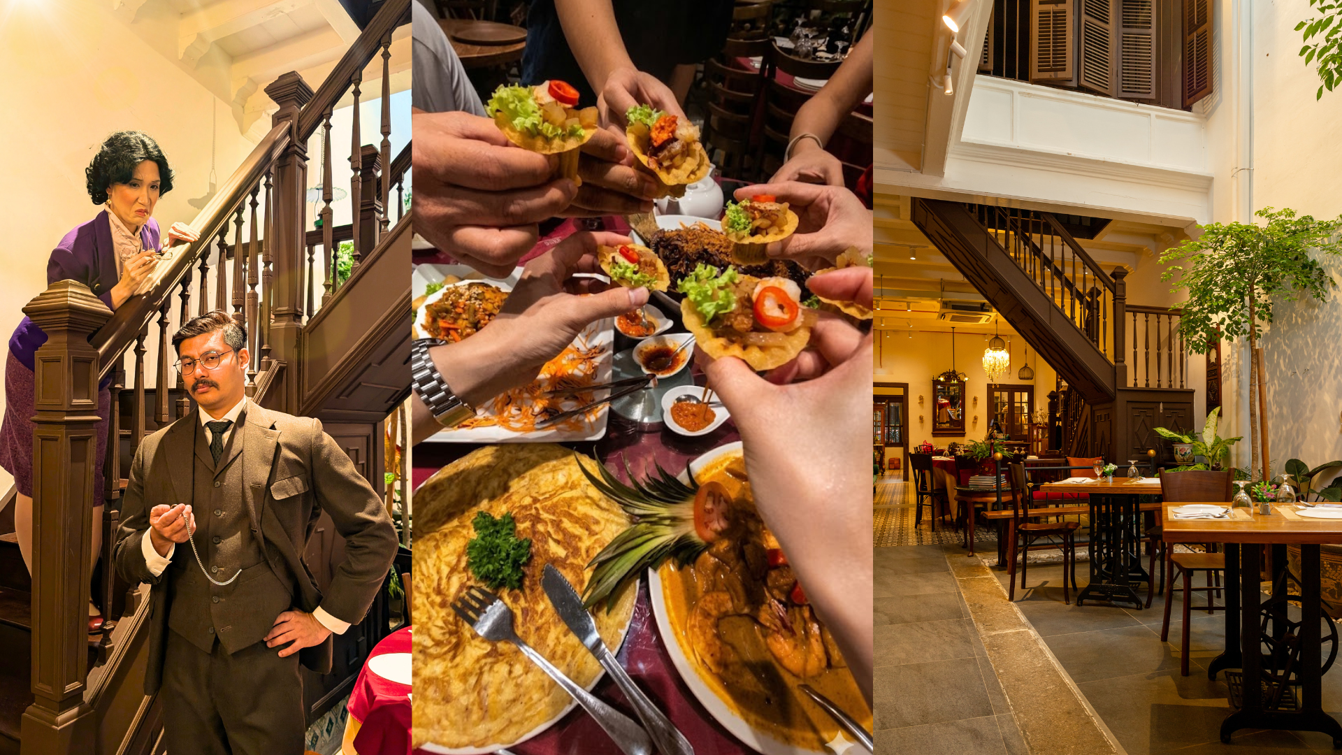 Enjoy a authentic Peranakan meal before solving the case!