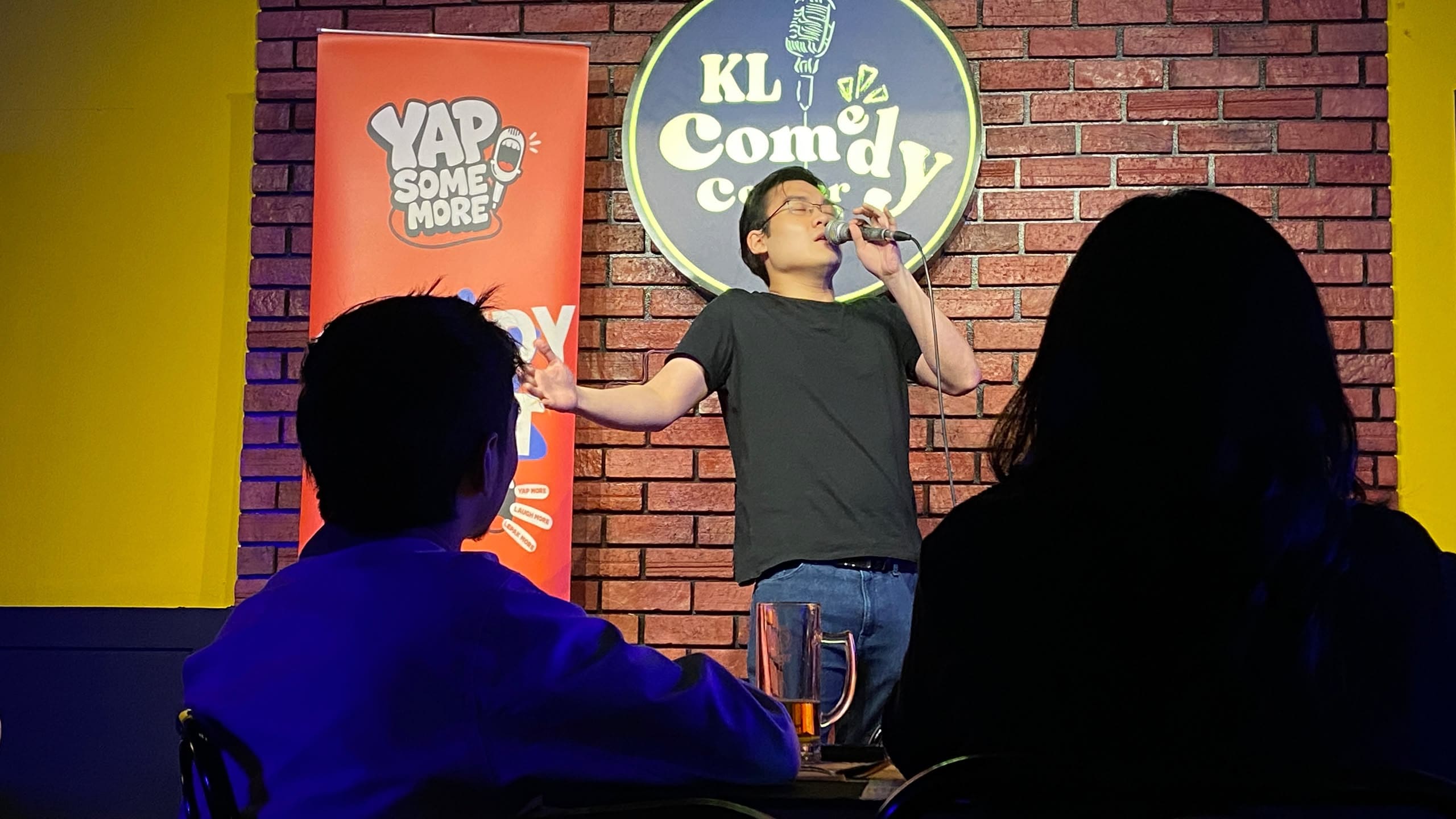 This is Nicholas, not in the lineup but this is how passionate our comedians are (maybe some too passionate)&nbsp;