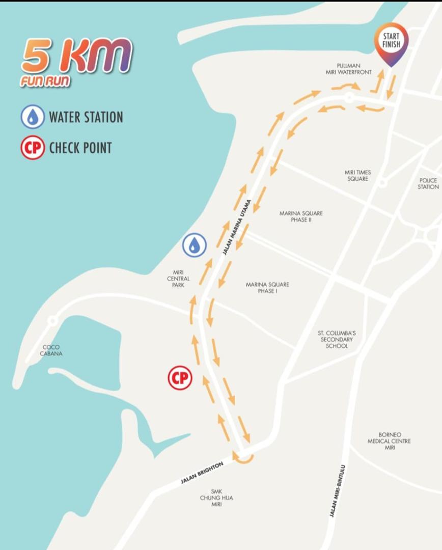 Borneo Jazz Fun Run 2026 Route Borneo Jazz Fun Run 2026 Route